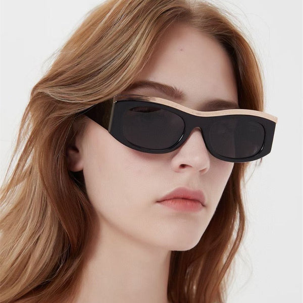 Small Golden Frame! Trendy Small Size Fashion Sunglasses Women Glasses Fashion Eyewear ZS-98057