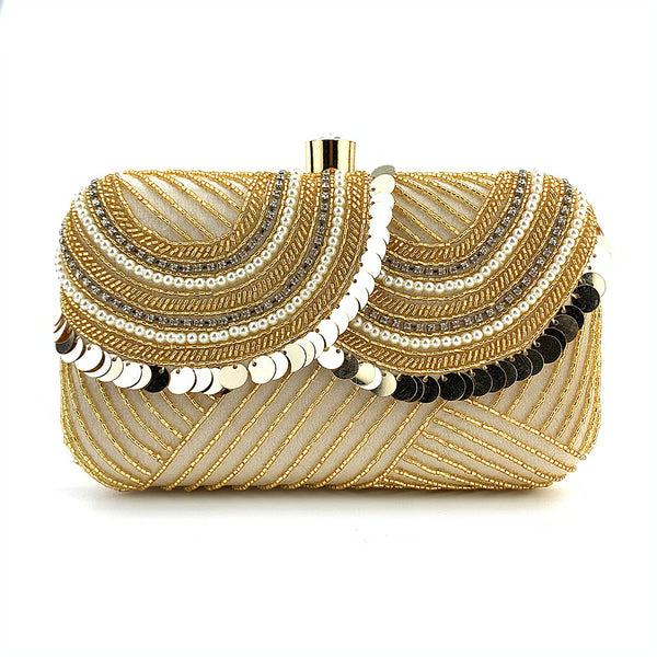 Sequins and Jewelry! Luxury Shine Mini Size Clutch Bag with Jewelry, Club Clutch Bag, Night Dinner Event handbag