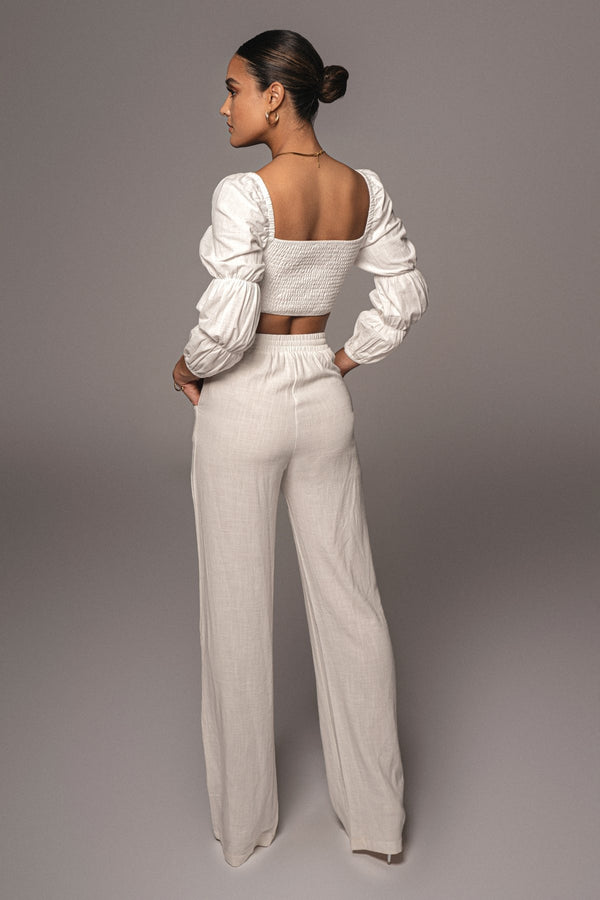 Cropped Hollow Out Shirt! Sexy Long Sleeve show the Should top with Puffy Wrinkled Sleeves 2112 - KellyModa Store