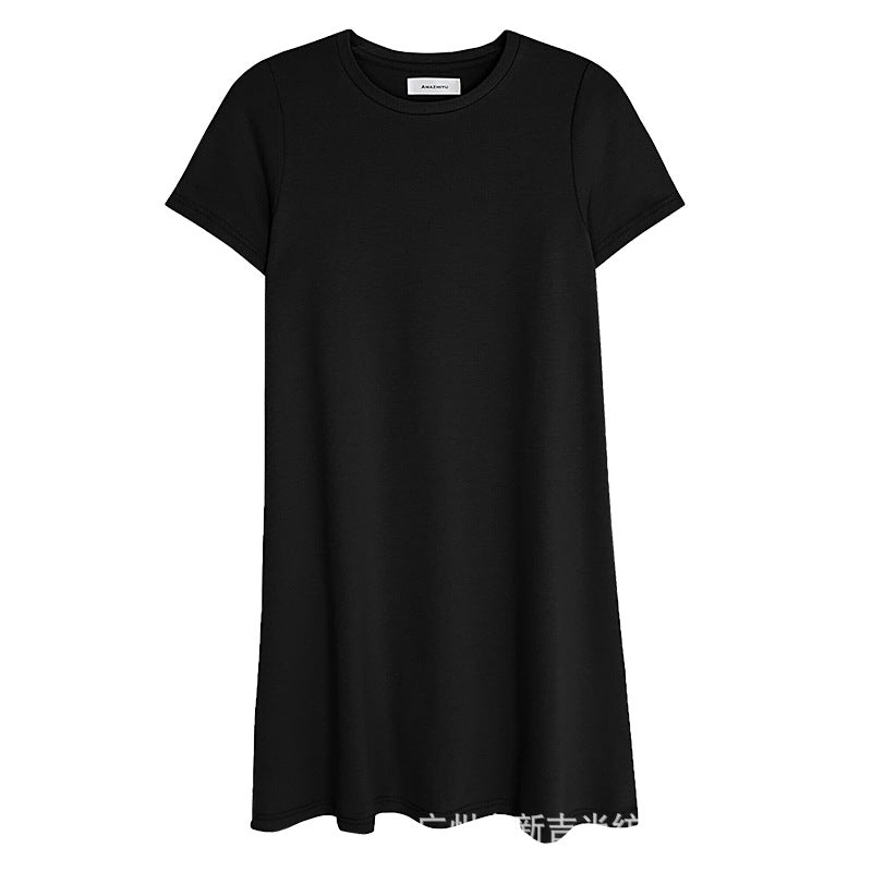 Quality Cotton Normcore Casual Basic Tee Dress!  Comfortable Minimal Dress loungewear 2305