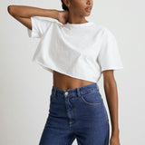 Loose Fitting American Style Loose Fitting Crop Tee Shirt Top ! Casual Home Wear Top Cyber Fashion 2305