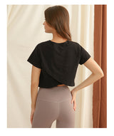 Hot Top Crop Tee Minimal Basic Style Women's Top !  Designer Fashion 2305