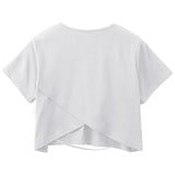 Hot Top Crop Tee Minimal Basic Style Women's Top !  Designer Fashion 2305