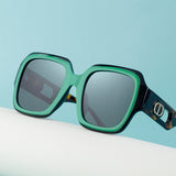 Green Gem! Cool Large Size Fashion Sunglasses Women Glasses Fashion Eyewear 98033