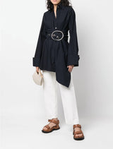 Oversized Designer Chic Style Waist Ribbon Shirt Dress! Women's Fashion  Dress 2307