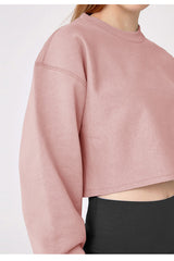 Loose Fitting Long Sleeve Active style Crop Sweatshirt Top ! Casual Home Wear Top Cyber Fashion 2305