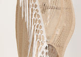 Boho Fringed See-through Knitted Beach Sweater Dress! Sexy Bikini Cover Dress Knitwear Celebrity Fashion 2207