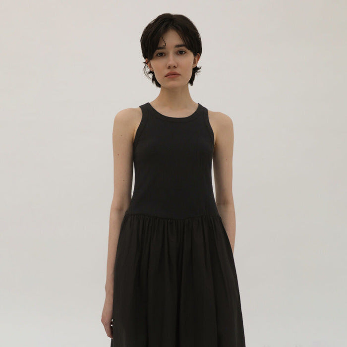 Normcore Casual Sleeveless A-line Tank Dress!  Comfortable Minimal Dress loungewear 2305