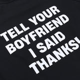 Tell Your Boyfriend I Said Thanks! Crop Tee Top  Sexy Tee Top Celebrity Fashion 2308