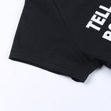 Tell Your Boyfriend I Said Thanks! Crop Tee Top  Sexy Tee Top Celebrity Fashion 2308