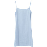 Basic Slip Home Bottoming Dress !  Comfortable Linen Basic Dress loungewear Dress 2305