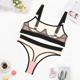 Nude Color! Sexy Lingerie Bra Top and Panty 2-Piece Matching Set, Sexy Lingerie Underwear