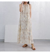 Minimal Basic Slip Natural Linen Home Dress!  Comfortable Linen Dress Summer loungewear 2305