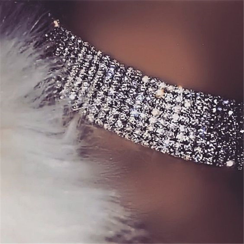 Blingbling Choker Necklace Tie, Eyecatching ClubWear Show Fashion for Women