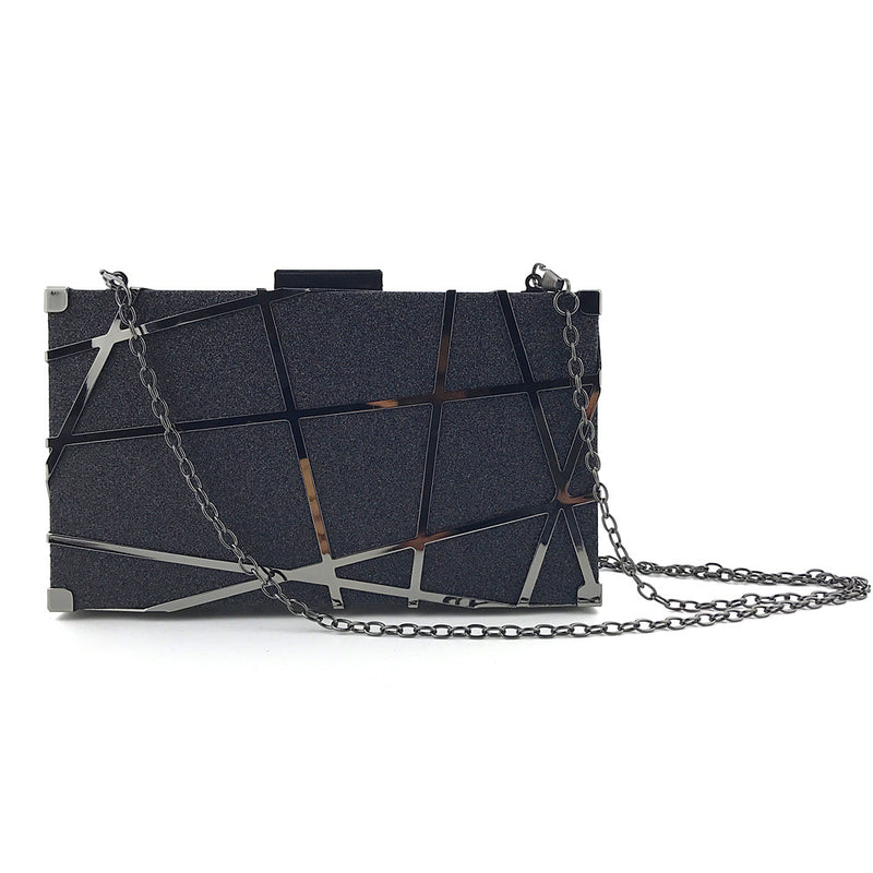 Lines Shine Box! Amazing Mini Size Party Handbag, Club Clutch Bag, Night Dinner Event handbag - KellyModa Store