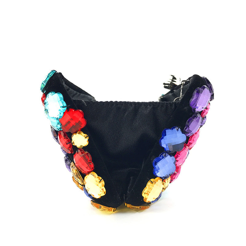 Big Color Gems! Luxury Mini Size Phone Bag with Jewelry, Club Clutch Bag, Wedding Event handbag - KellyModa Store