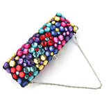 Big Color Gems! Luxury Mini Size Phone Bag with Jewelry, Club Clutch Bag, Wedding Event handbag - KellyModa Store