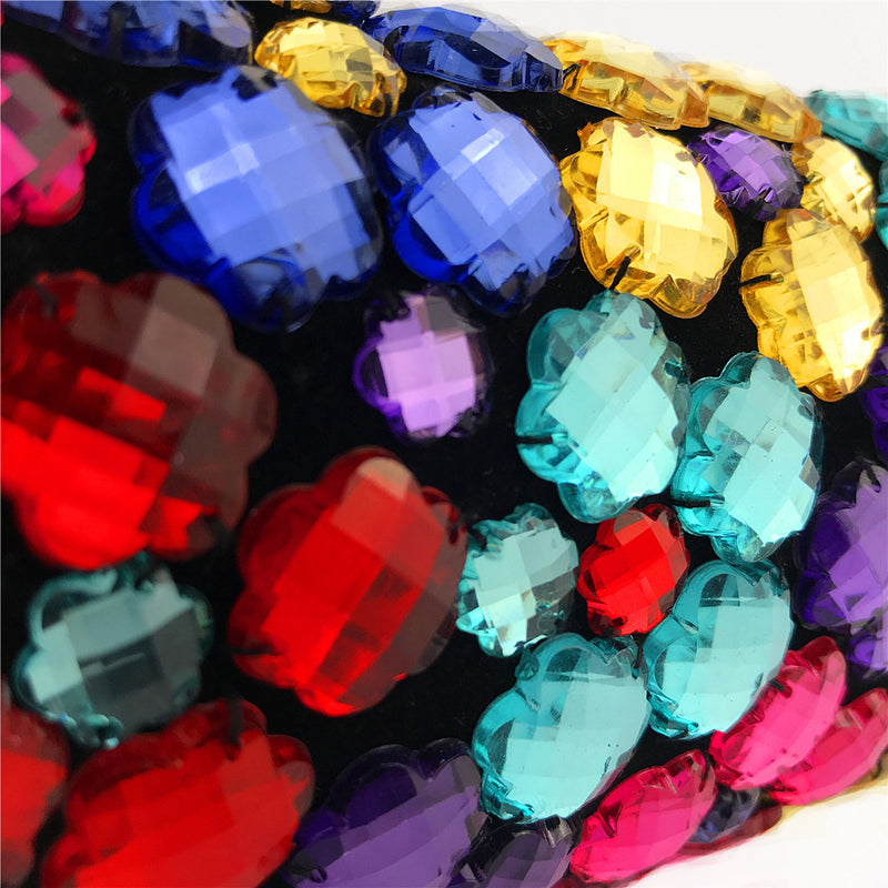 Big Color Gems! Luxury Mini Size Phone Bag with Jewelry, Club Clutch Bag, Wedding Event handbag - KellyModa Store