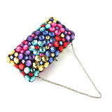 Big Color Gems! Luxury Mini Size Phone Bag with Jewelry, Club Clutch Bag, Wedding Event handbag - KellyModa Store