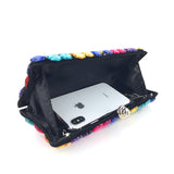 Big Color Gems! Luxury Mini Size Phone Bag with Jewelry, Club Clutch Bag, Wedding Event handbag - KellyModa Store