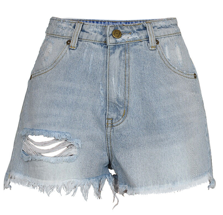 Distressed! Blue Ripped Jeans Shorts, Denim Shorts, Bottoms, Women Jeans, Femme Bottoms, Hot Pants - KellyModa Store