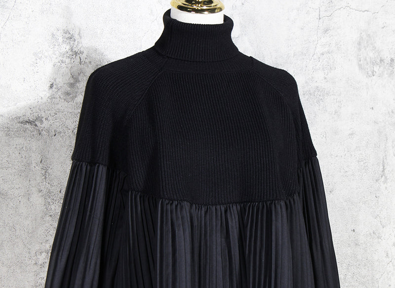 Issey Style Plus Size Oversized Pleated Long Sleeve Sweater Top! Chic Loose Fitting Top Celebrity Fashion 2207