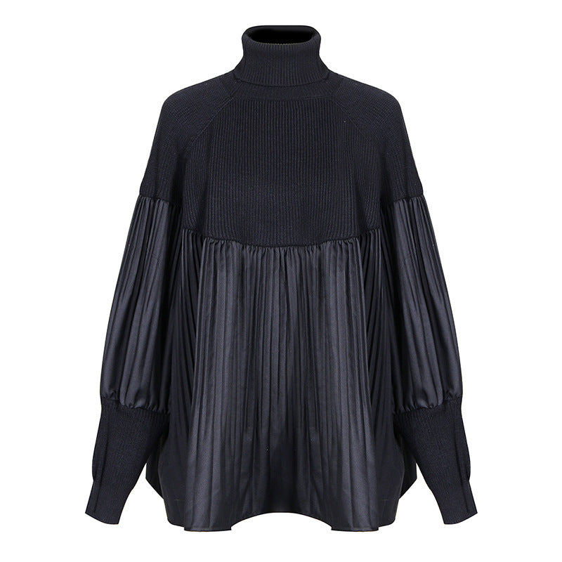 Issey Style Plus Size Oversized Pleated Long Sleeve Sweater Top! Chic Loose Fitting Top Celebrity Fashion 2207