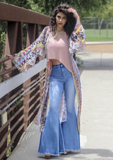 Retro exaggerated Flared Blue! Women Jeans, Denim, Bell bottom Women Jeans, Femme Bottoms, Bell Bottom - KellyModa Store