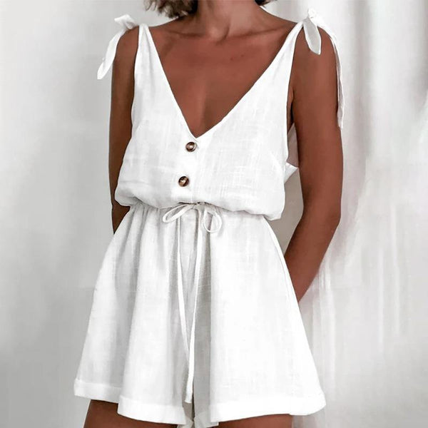 Loose Fitting Casual Sexy Backless Rompers Jumpsuit Shorts! Holiday Wear Celebrity Fashion 2111 - KellyModa Store