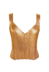 Shine Blingbling Metallic Sexy Tank Top, Shining Hot Tops for Club Party 2206