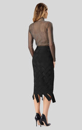 Hand Braided Long Skirt! Designer Chic Braided Slim Fitting Long Skirt 3 Colors 2201