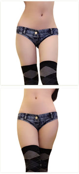 Denim Bikini 5 Colors! Low Waisted Jeans Shorts, Denim, Night Club Wear Jeans, Femme Hot Pants