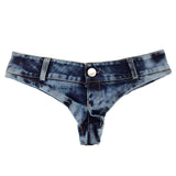 Denim Bikini 5 Colors! Low Waisted Jeans Shorts, Denim, Night Club Wear Jeans, Femme Hot Pants