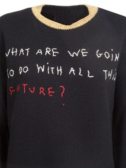 What are we going to do with all this future ? SALE! Classic Sweater Knitwear Celebrity Fashion COCO