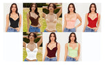 Popular! Basic Sexy Crop Tank Top! Sexy Cropped Top Club Top Cyber Celebrity Fashion 2111 - KellyModa Store