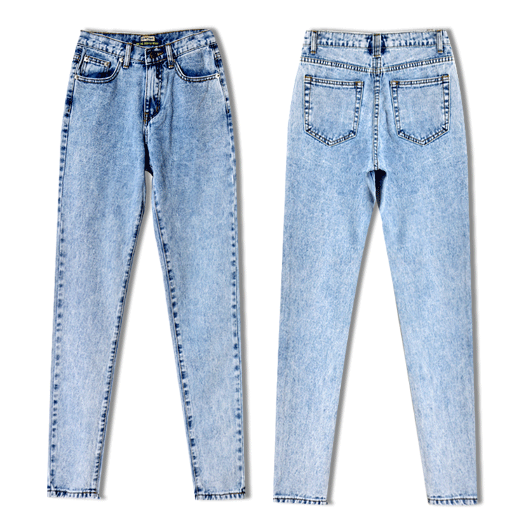 Boy Friend!Blue Jeans, Straight Leg Denim, Bottoms, Women Jeans, Femme Bottoms, Pants Trousers - Bohedian.Shop