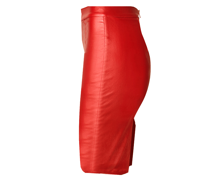 Scarlet Faux Leather Skirt! PU leather,Motorcycle, Hip-Hugger, Women Jeans, Skirt - Bohedian.Shop