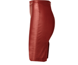 Red Faux Leather Skirt! PU leather,Motorcycle, Hip-Hugger, Women Jeans, Skirt - Bohedian.Shop