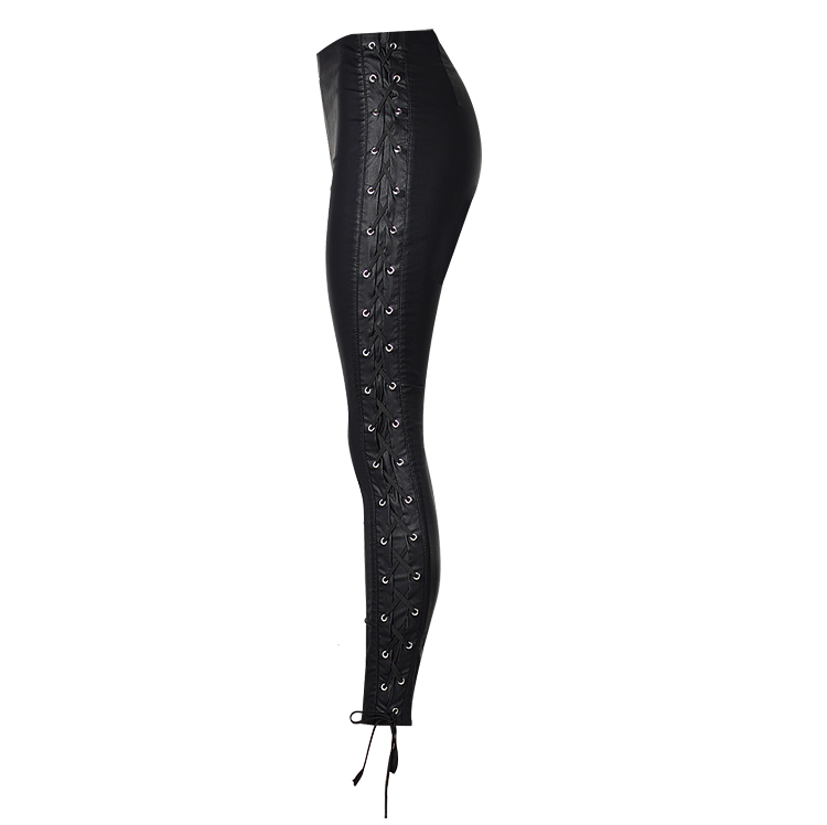 Laced Up PU! Sexy Leather Skinny Pants, Bottoms, Women Jeans, Femme Bottoms, Pants - Bohedian.Shop