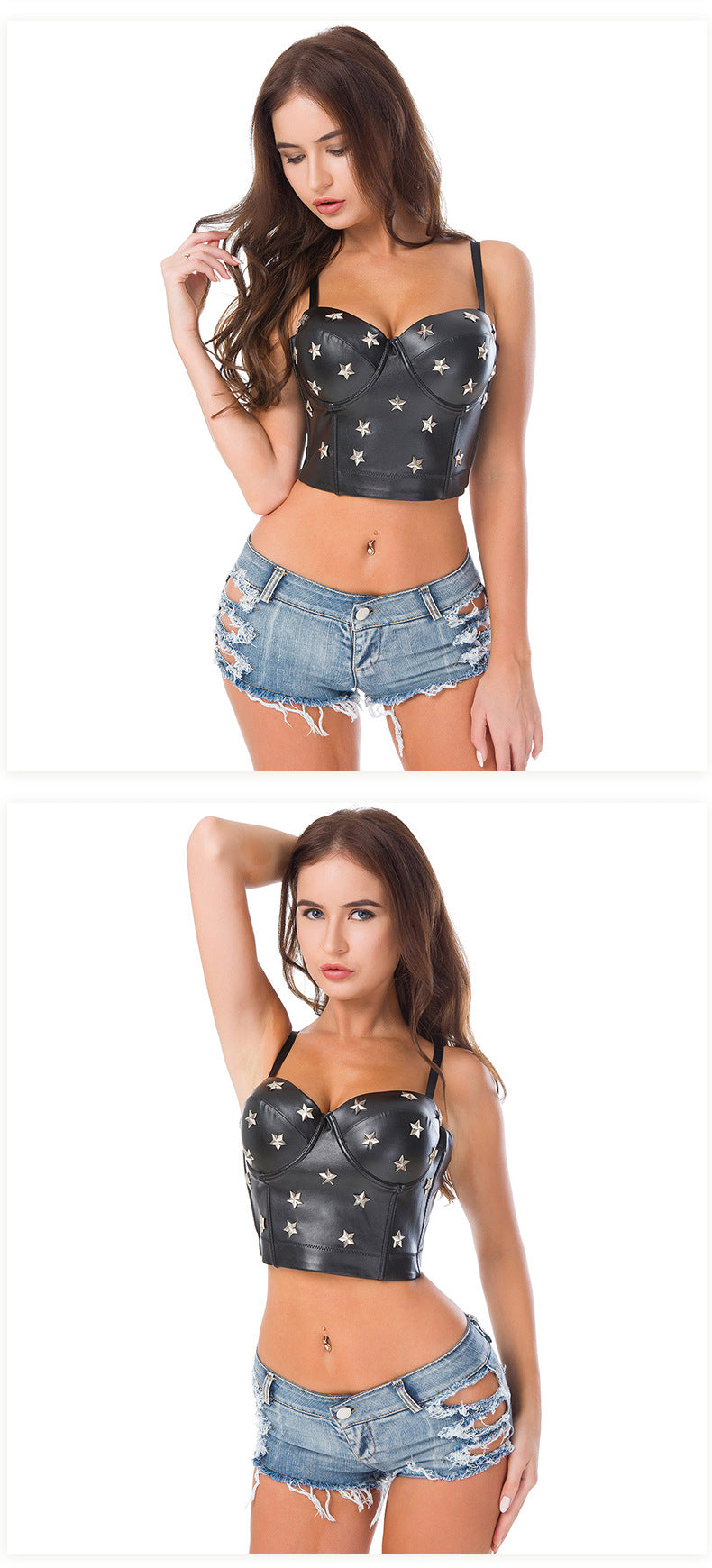 Sexy Ripped Low Waisted Denim Hot Shorts, Sexy Jeans Nightclub Wear, Hot Pants 646