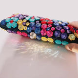 Big Color Gems! Luxury Mini Size Phone Bag with Jewelry, Club Clutch Bag, Wedding Event handbag