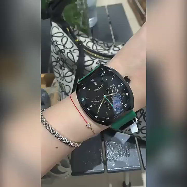 Silicon Strap Large Size Black Square! Women Fashion Luxury Quartz Watch Fashion Wrist
