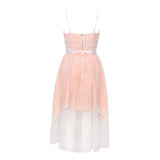 Pink Sweet Style Mesh Lace Slip Dress! Casual Dress Celebrity Fashion 2112 - KellyModa Store