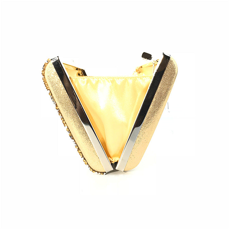 Gold Sand single side! Amazing Small Size Party Handbag, Club Clutch Bag, Night Dinner Event handbag