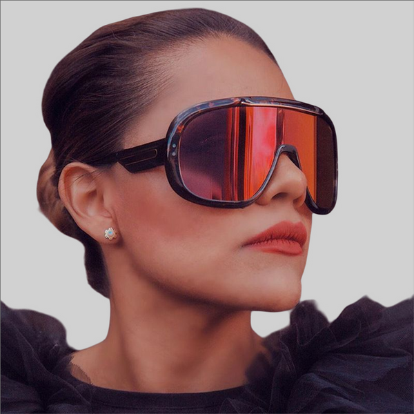 Inspired by Diving Masks! Chic Large Size Fashion Polarized Sunglasses Women Glasses Fashion Eyewear 1922 - KellyModa Store