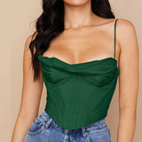 Forever Classic! Sexy Crop Slip Top All Colors in! Sexy Cropped Top Club Top Cyber Celebrity Fashion 2111 - KellyModa Store