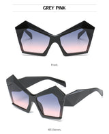 Diamond Cut! Large Size Fashion Sunglasses Women Glasses Pilot Eyewear LH001 - KellyModa Store