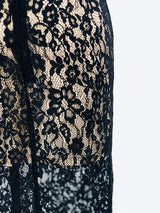 Elegant Black Lace Luxury Slip Dress! Sexy Style Gentlelady's Event Dress Designer Fashion 2209