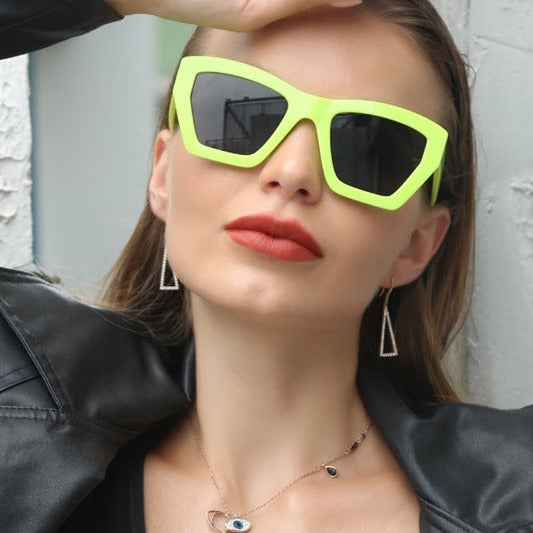 Inspired by 3D Goggles! Chic Large Size Fashion Sunglasses Women Glasses Fashion Eyewear 2105 - KellyModa Store