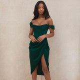 BEST SELLER! Asymmetrical Ruffled Off-shoulder Strapless Event Dress! Sexy Party Dress Event Fashion 2112 - KellyModa Store